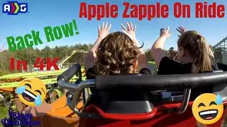 Apple Zapple In 4K | On Ride | Back Row | Kings Dominion
