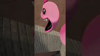 Pink Hungry Worm encounters the agent #gmod