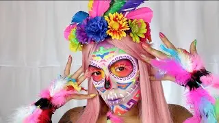 Aztec Princess UV Neon Sugarskull 