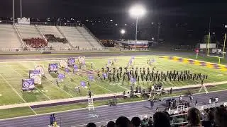 Donna North HS band performing at Pigskin in San Benito on 10/19/24