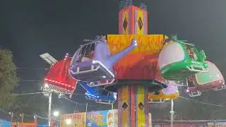 Amusement rides at Hyderabad Nampally exhibition Numaish 