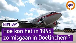 Dakota uit 1944 SCHEERT over Doetinchem