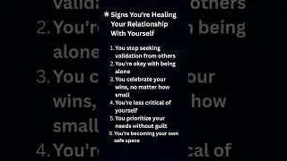 Signs You're Healing Your Relationship With Yourself