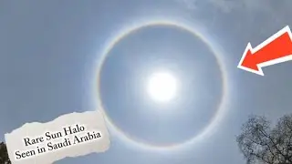 360 degree rainbow around the sun.#youtubevideo #saudiaarbia