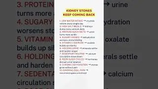 10 Daily Habits That Quietly Cause Kidney Stones