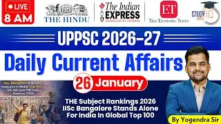 Daily Current Affairs 2026 | Current Affairs Today 26 January Current Affairs for UPPCS & RO/ARO