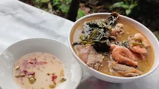 Delicious dish for rainy season🌧️ pork ribs🥩 and shrimp stew🦐