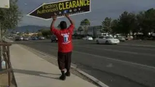 Sign Spinning Sign spinner
