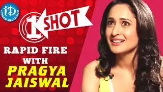 One Shot || Rapid Fire With Kanche Actress Pragya Jaiswal || Talking Movies with iDream