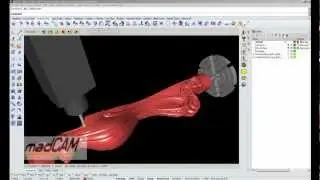 madCAM 5-осевая обработка древесины