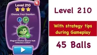 Inside Out Thought Bubbles Level 210 NEW 45 Bubbles Tips and Strategy Walkthrough