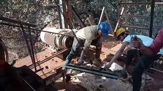 Oil crusher( 70 tpd) double toggle plate dismentaling,