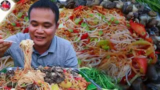 ตำซั่วหอยหอมหมุนติ้วๆ เผ็ดๆ แซ่บนัวกับบรรยากาศค่ำคล้อยยามแลง