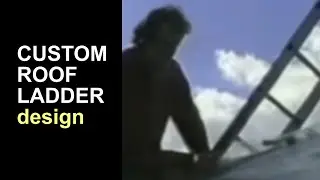 Индивидуальный дизайн лестницы на крышу
