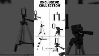 Amazon Basics 3110 Aluminium Lightweight Tripod with Mobile Phone Holder Mount & Carry Bag for Al...