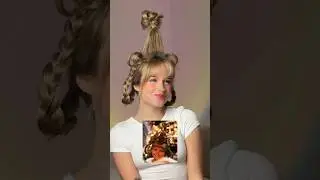 Cindy Lou Who hair tutorial🎄#hair #hairstyle #cindylouwho #thegrinch #hairtutorial #cute #hairinspo