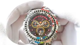 Invicta Reserve Subaqua Graffiti 32252 Black Spinel Men's Watch | Мужские Часы со Шпинелью Инвикта