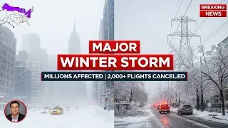 MAJOR Winter Storm 2025: Millions Hit by Snow & Ice Across 15 States | Breaking Weather News