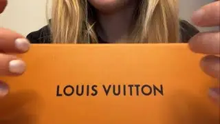 ASMR Louis Vuitton perfume box tapping & scratching :)