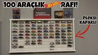 YENİ HOT WHEELS RAFI ALDIM! / 100 Ara&ccedil;lık Pleksi Kapaklı Raf!
