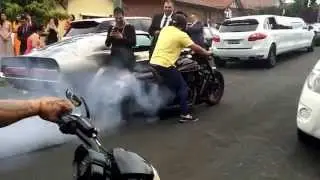 Wedding Cars & Bikes Doing Burnouts
