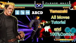 Kof 2002 Yamazaki All Moves & 100% Combo Tutorial Passo a Passo #mame4droid