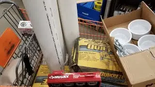 Home Depot Haul for Tent Weight Supplies