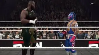 WWE 2K25 REY MYSTERIO CALLS OUT OMOS #WWEGames#WWEUniverse#WWE2K25Gameplay#WWE2K25Match #ps5gameplay