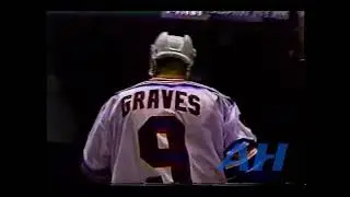 NHL Oct. 12, 1992 New York Rangers v Hartford Whalers (R) Adam Graves v Andrew Cassels