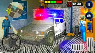 Police Car Wash Service Gas Station Parking Games | Gas Station Police Car Parking Gamepley Part 3