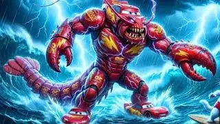 McQueen Swallowed by Giant Octopus! | Supercat Saves the City