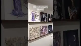 DIY floating record display