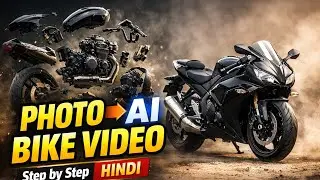 AI Se Bike Video Kaise Banaye | Photo Se Cinematic Bike Assembly Video | Step by Step Hindi