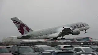 WINTRY WEATHER CAUSES INCREDIBLE WING CONDENSATION AT HEATHROW - 28/12/24 4K