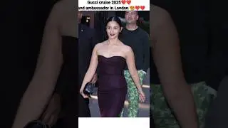 Aliabhatt in Gucci cruise 2025❤️❤️ Brand ambassador of Gucci 🔥🔥👜👜❤️❤️#trending #aliabhatt #shorts