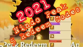 Nindo Peak | Redeem Codes 5 Complete List 2021 | Claim now! Thank me Later.. 👇👇🤗🤗👇👇