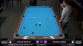 CARLOS AGUILAR vs MICHAEL HARRIS - FOREST CITY BILLIARDS - TABLE 10 | EvoSports