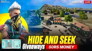 HIDE AND SEEK GIVEAWAYS ||50RS GIVEAWAY || FREEFIRE LIVE IN TELUGU || NAGU 444 IS LIVE #freefirelive