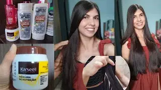 TESTEI A MÁSCARA CAPILAR DE  NUTRIÇÃO DA  KARSEELL | resultado incrível ✨