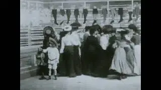 Buster Brown Causes CHAOS at the Bargain Counter! | 1904 Silent Comedy Classic