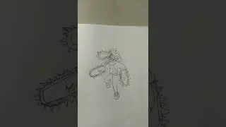chain saw man Drawing