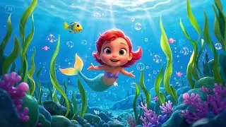 Baby Mermaid Sitting on a Rock | Magical Mermaid Rhyme for Kids | Nursery Rhymes & Songs