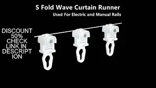 S Fold Snake Wave Curtain Line Runner , S Wave Curtain Rails Hook Used For Manual Rails,Electric Rod