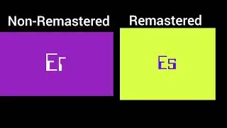 Russian Artistic Alphabet Name of Letters (Non-Remastered and Remastered Comparison)
