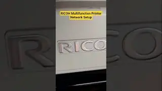 RICOH SP C250sf / C252sf Network Setup (excerpt)