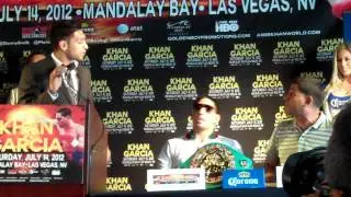 Amir Khan Argues with Garcia's father , Angel Garcia