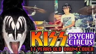 KISS  - PSYCHO CIRCUS | 11 YEARS OLD DRUM COVER