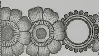 #mehendhi designs//mehendhi drawing with pencil//simple mehendhi designs 🌼✨️😍