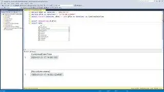 Combine Date and Time fields in SQL Server into one column?