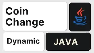 Change coins dynamic programming question using #java